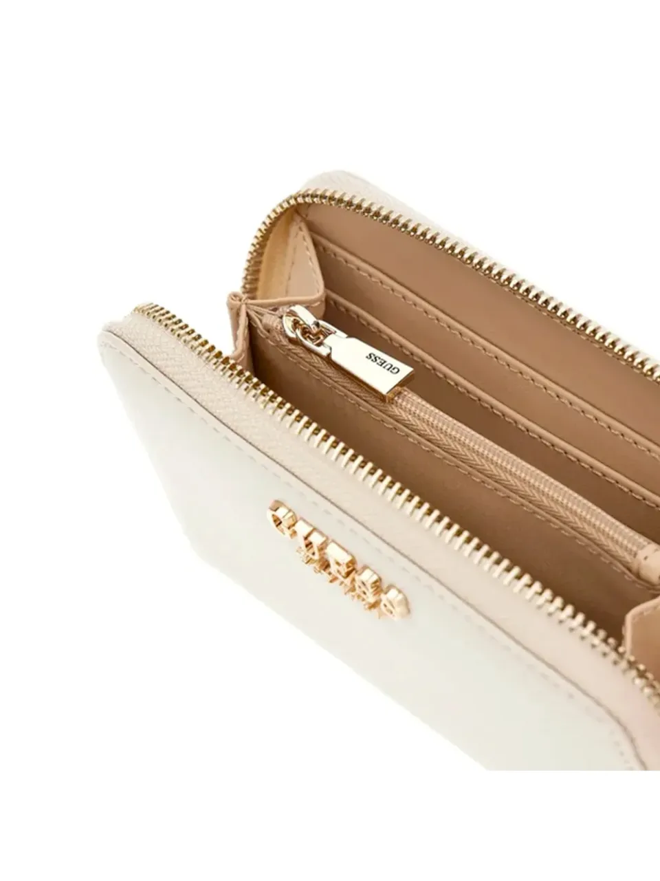 Guess Laurel Zip Around portemonnee beige, foto 2