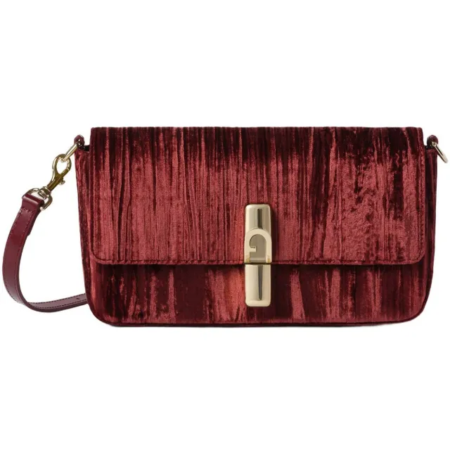 Furla crossbody tas Iride S bordeauxrood