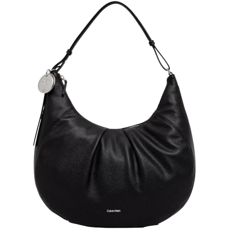 Calvin Klein Engraved HW medium schoudertas zwart