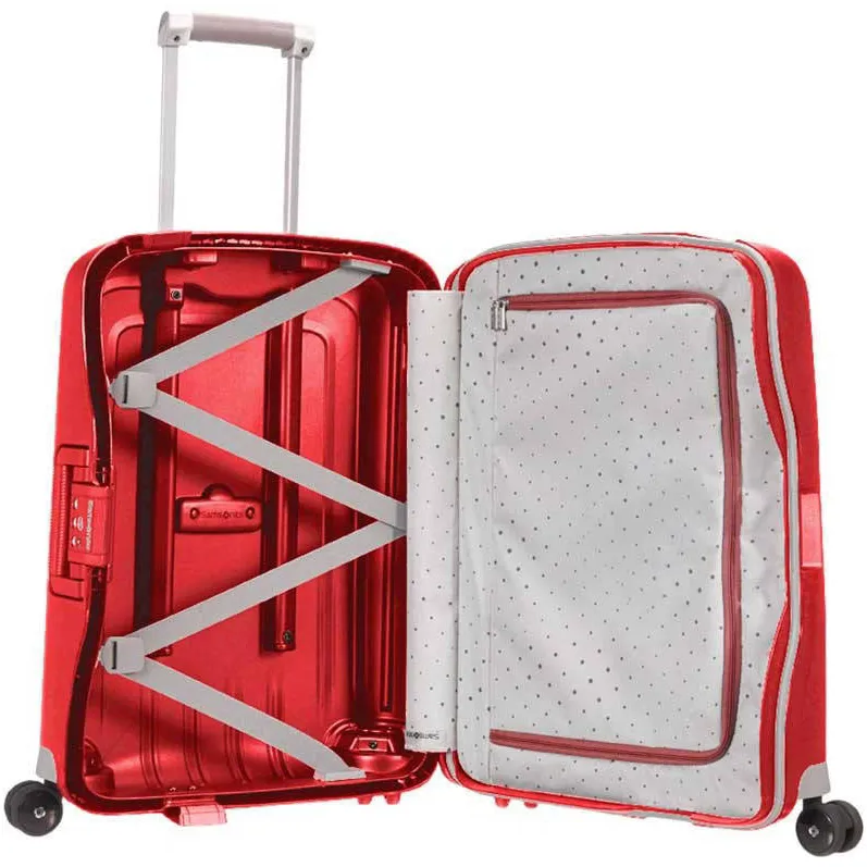 Samsonite S'Cure Spinner 55 koffer rood, foto 3