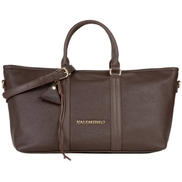 Valentino Bags Maury shopper met afneembare schouderband donkerbruin