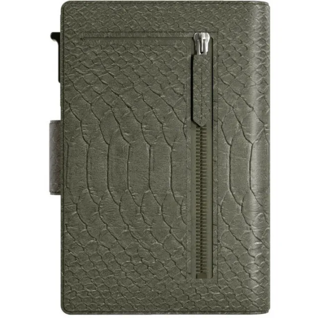 Prowallet Portemonnee Prowallet Pasjeshouder Plus Snake Olijfgroen