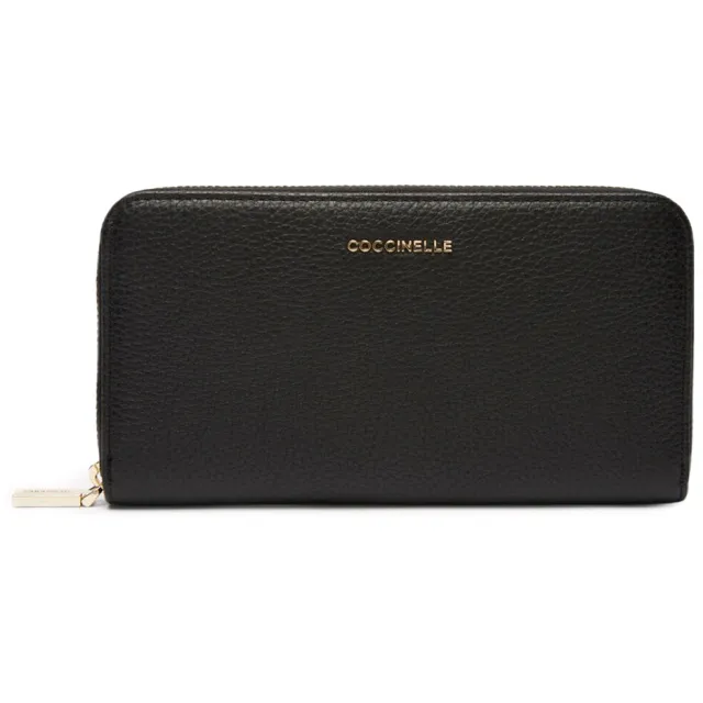 Coccinelle Metallic Soft portemonnee zwart