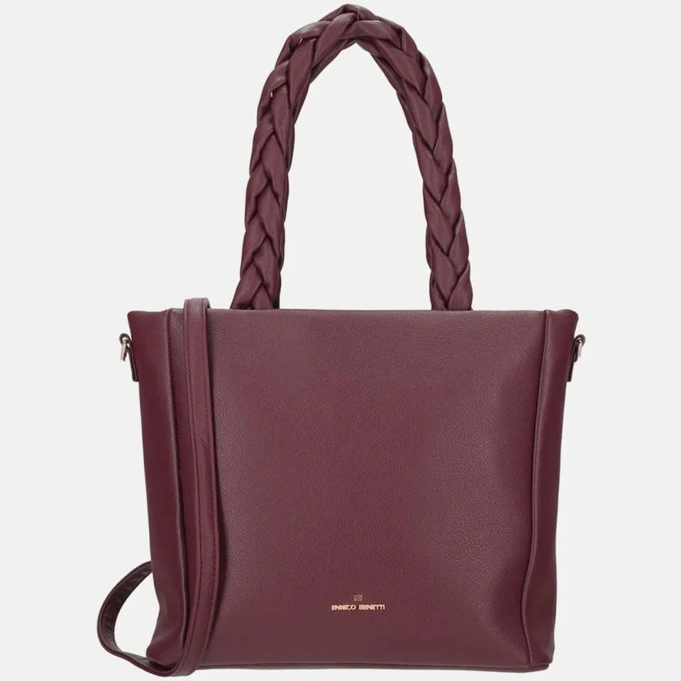 Enrico Benetti Serena schoudertas bordeaux Donker rood