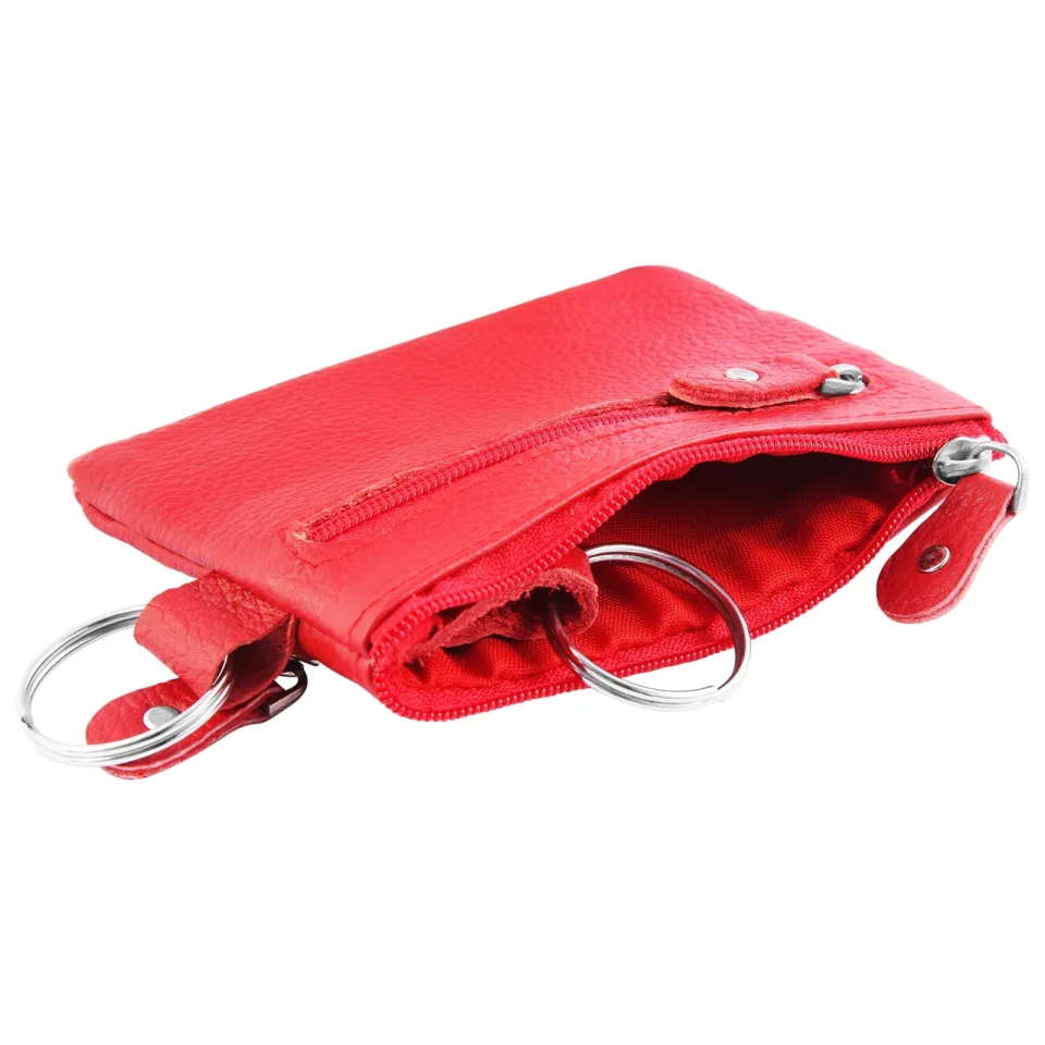 Excellanc sleuteletui leer rood, foto 2