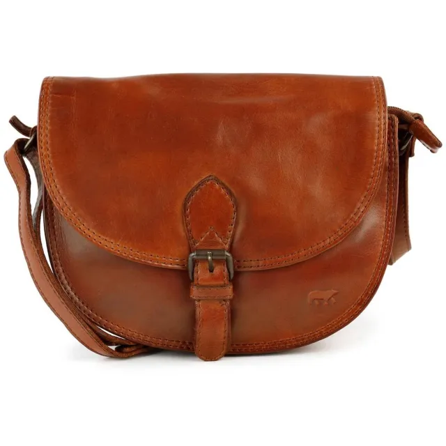Bear Design Gigi Crossbodytas Kleine Dames - Leer - Cognac