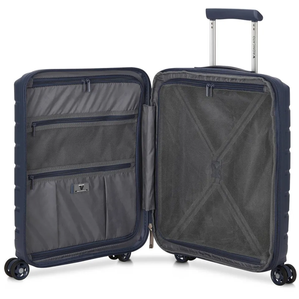 Roncato B-Flying koffer 55 cm blauw met voorvak, foto 5