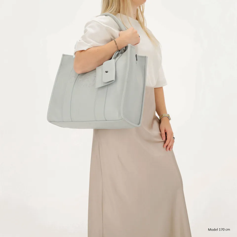 Charm London Bond shopper lichtblauw, foto 5