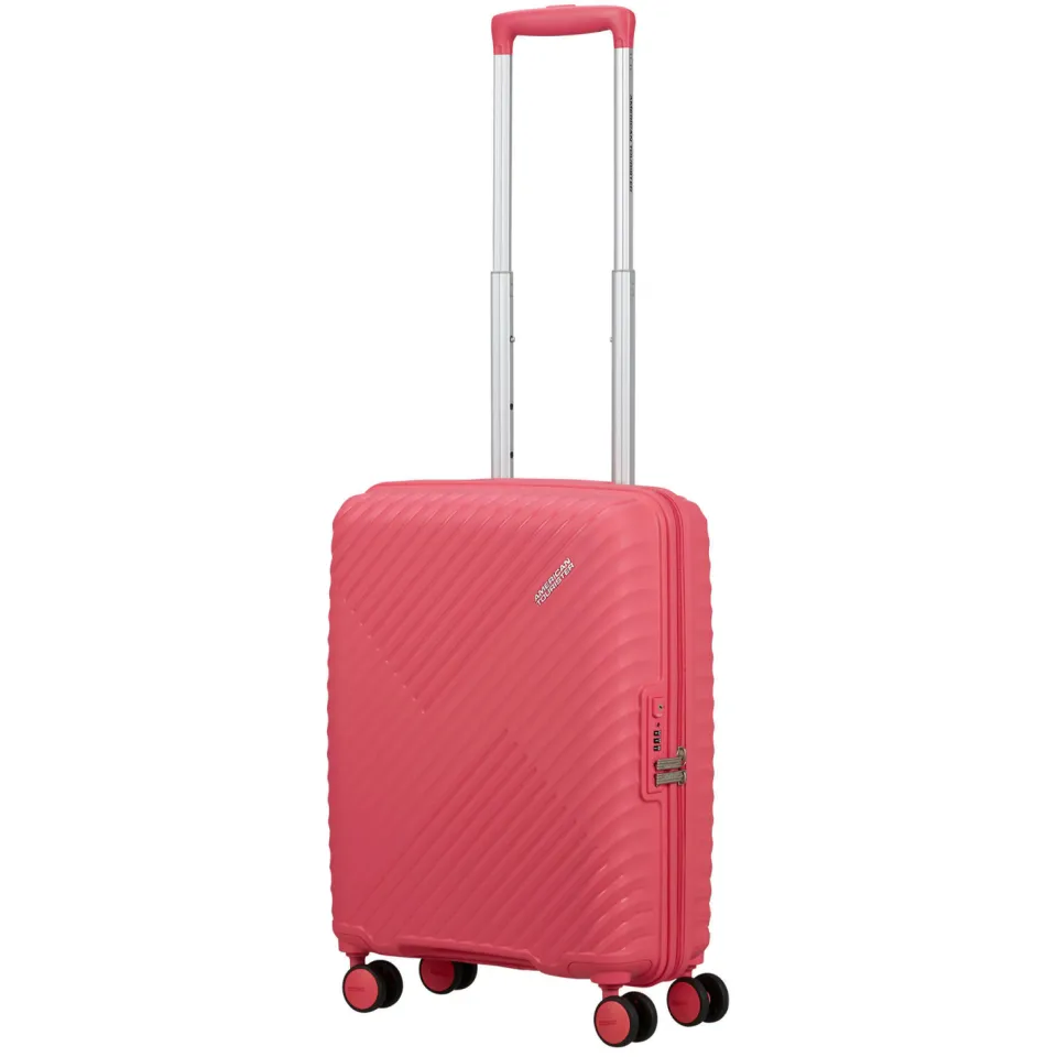 American Tourister Diablast 4 wiel spinner koffer roze, foto 4