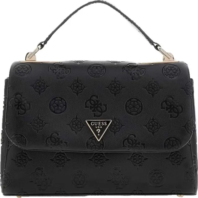 Guess Handtas Guess Tisha Crossbody Zwart