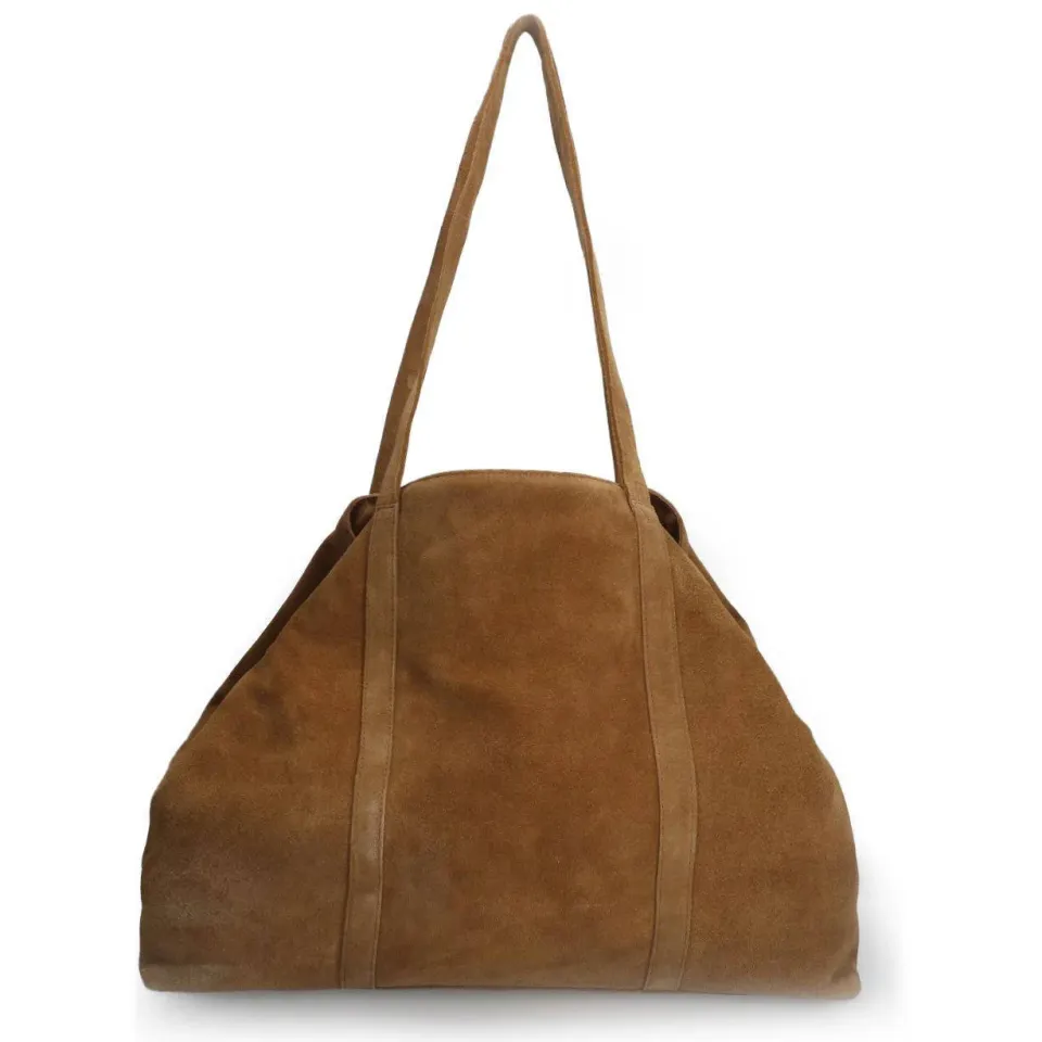 Manfield suède shopper cognac