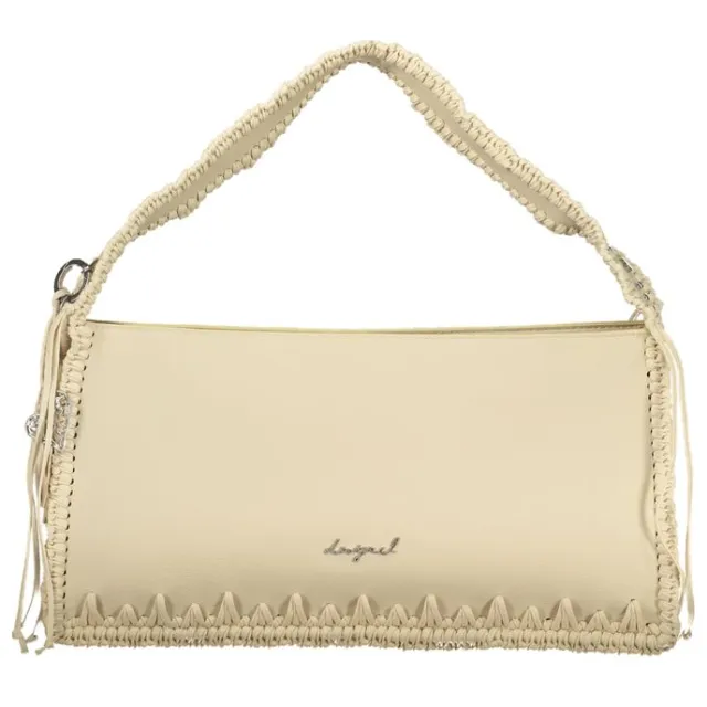 Desigual Beige Polyurethaan Dames Handtas Beige Crude