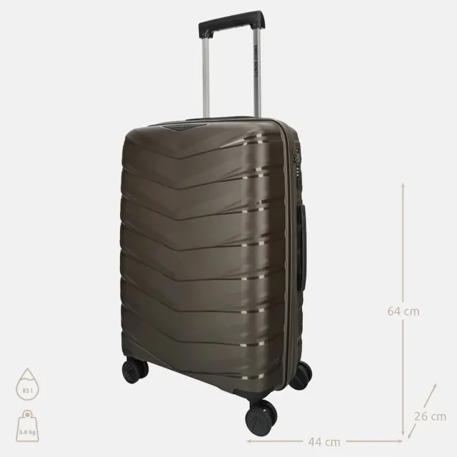 Enrico Benetti San Francisco reiskoffer 65 cm bruin