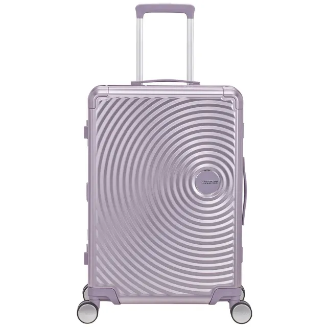 American Tourister Soundbox Alu Spinner trolley lila Paars