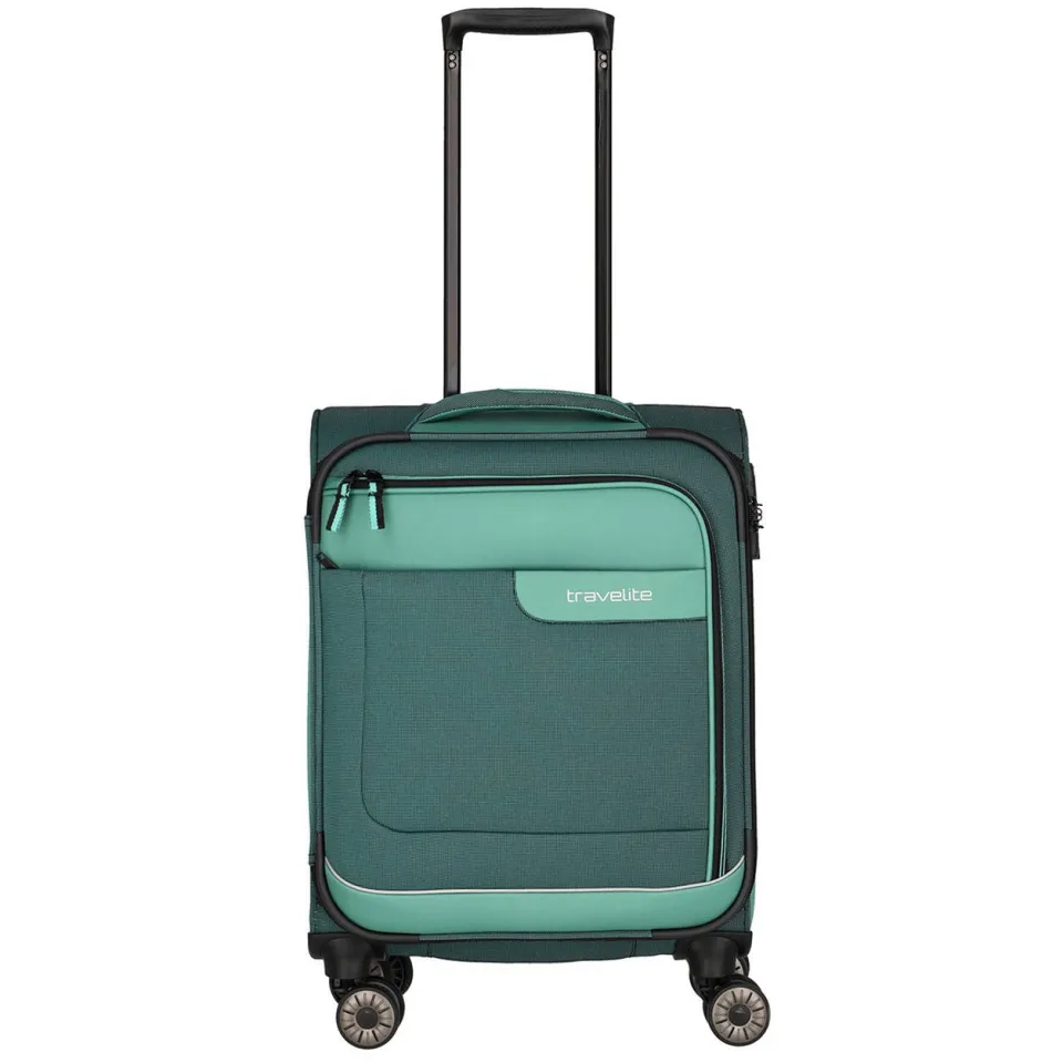 Travelite Viia 55 trolley donkergroen