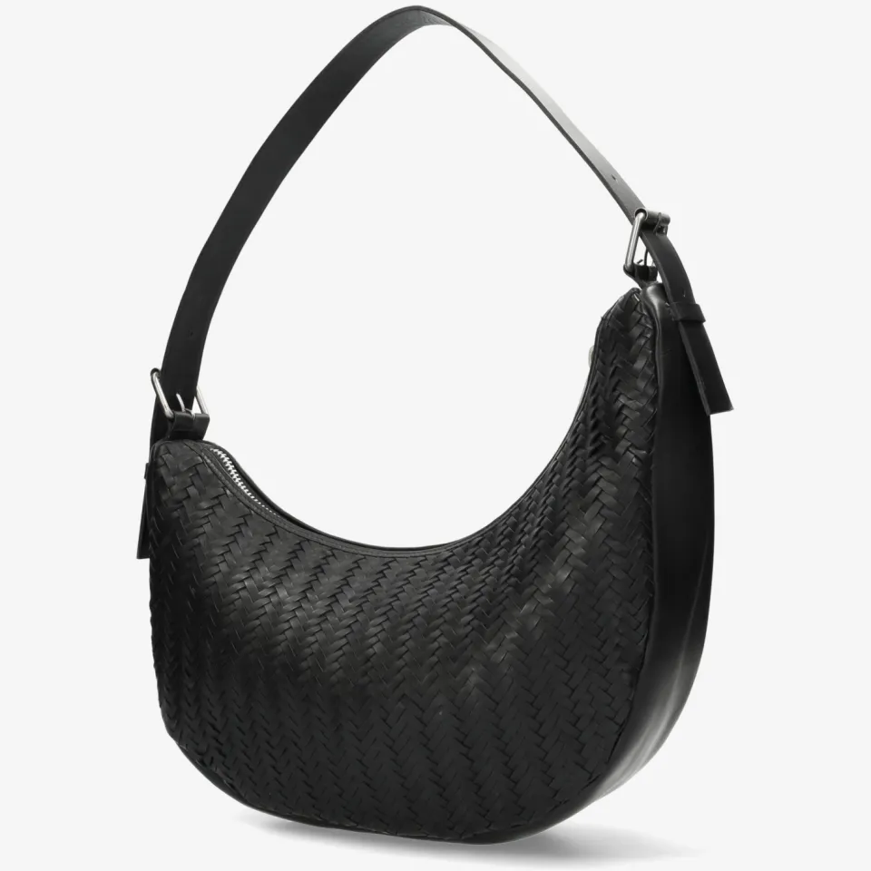 Shabbies Amsterdam Platanino Herringbone tas Zwart, foto 3