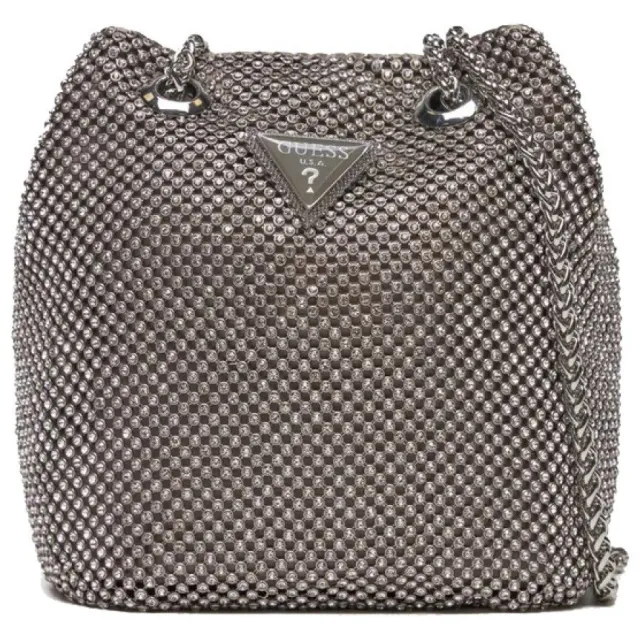 Guess Zalina mini handtas zilver