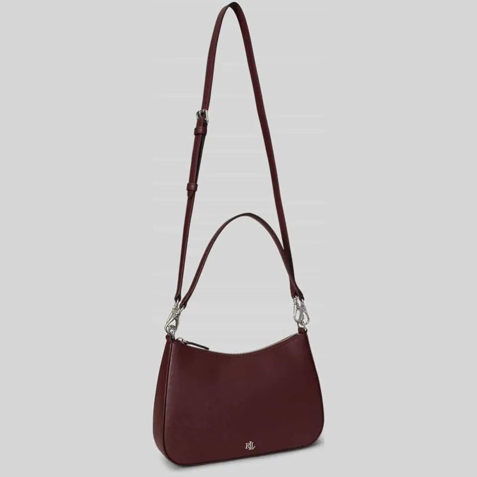 Lauren Ralph Lauren Danni 26 schoudertas bordeaux, foto 5
