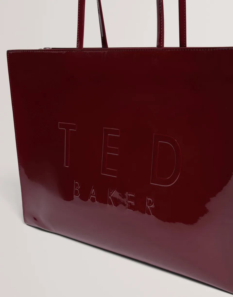 Ted Baker Iconna shopper extra large donkerrood, foto 5