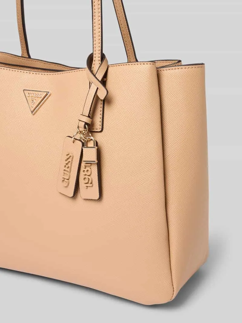Guess Noelle II Tech Tote schoudertas beige, foto 4