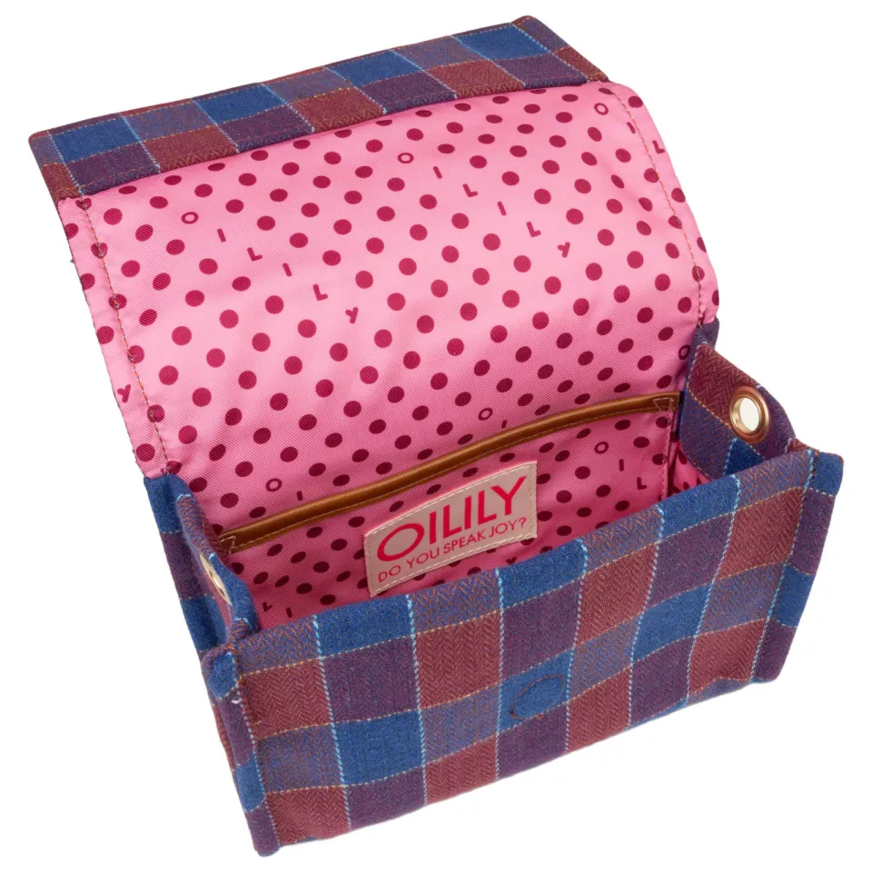 Oilily Frankie crossbody tas blauw bordeaux, foto 2