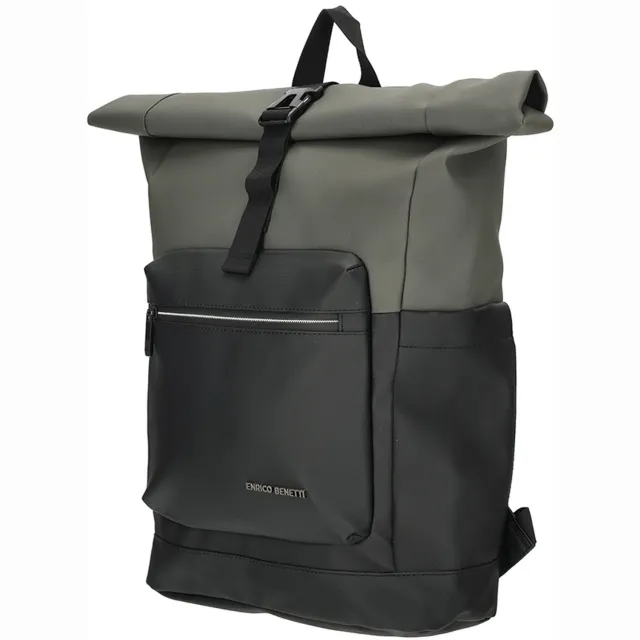 Enrico Benetti Newport Rolltop Laptoprugzak - 15 inch - Grijs